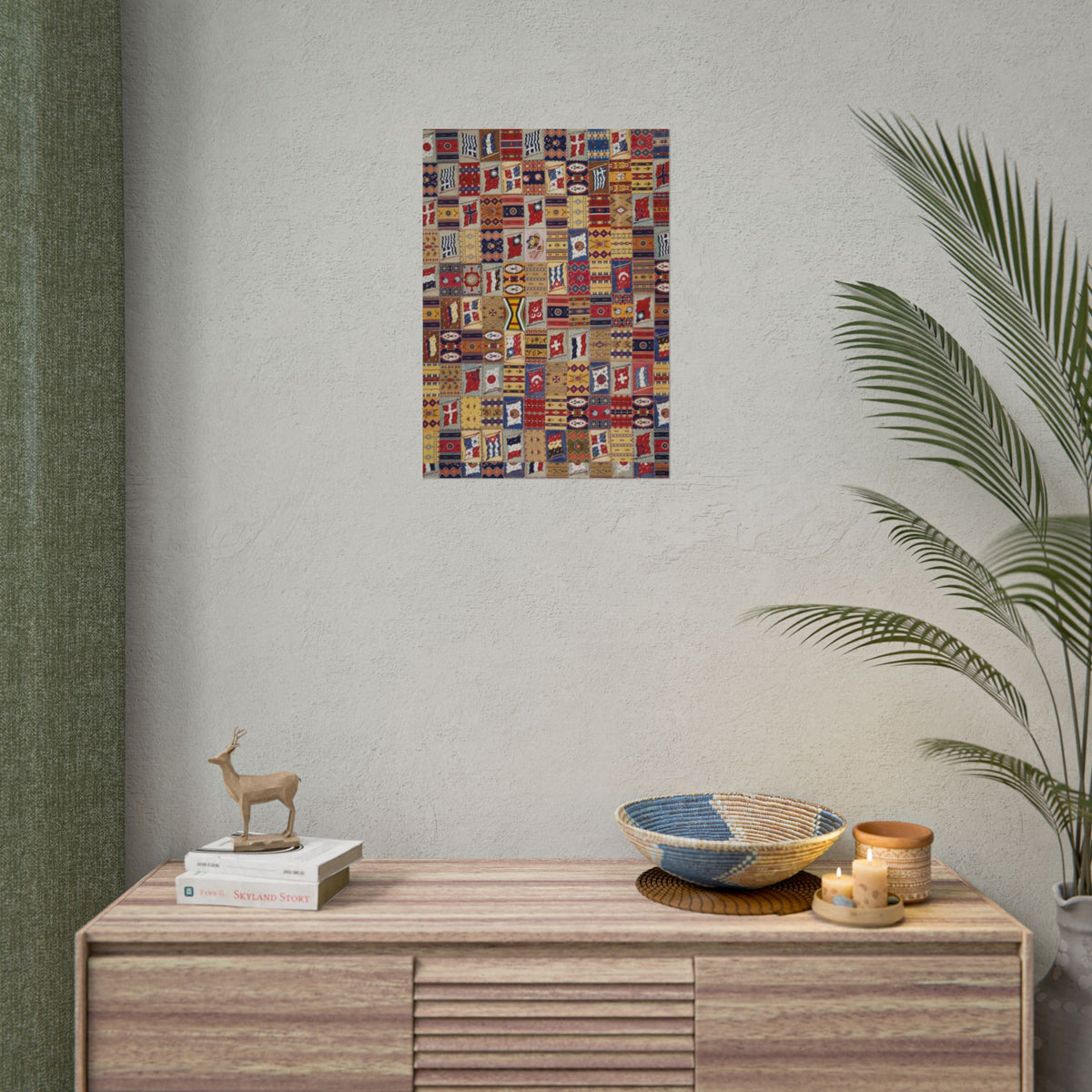 Bohemian Patchwork Tapestry Poster