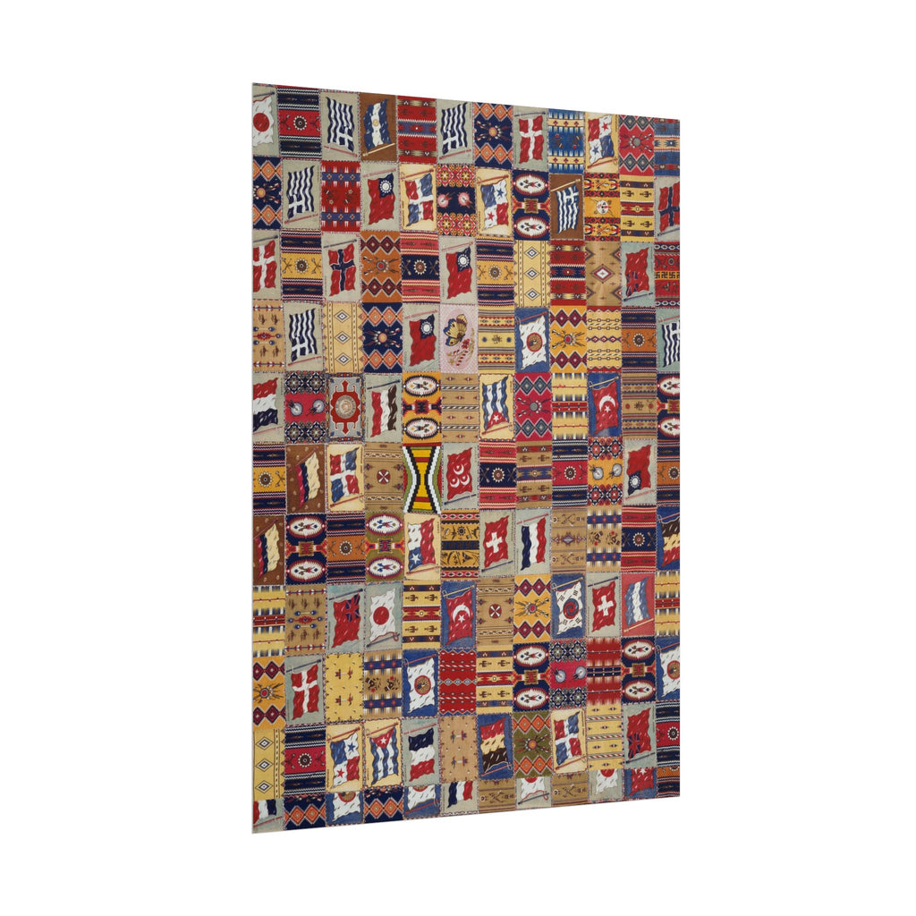 Bohemian Patchwork Tapestry Poster