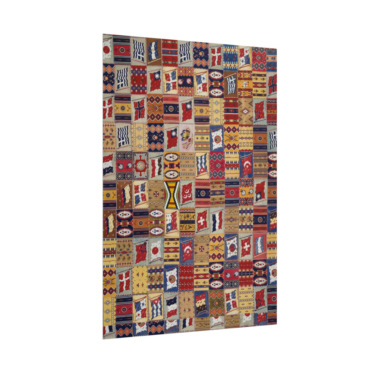 Bohemian Patchwork Tapestry Poster