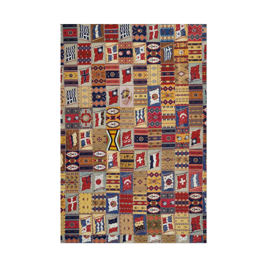 Bohemian Patchwork Tapestry Poster