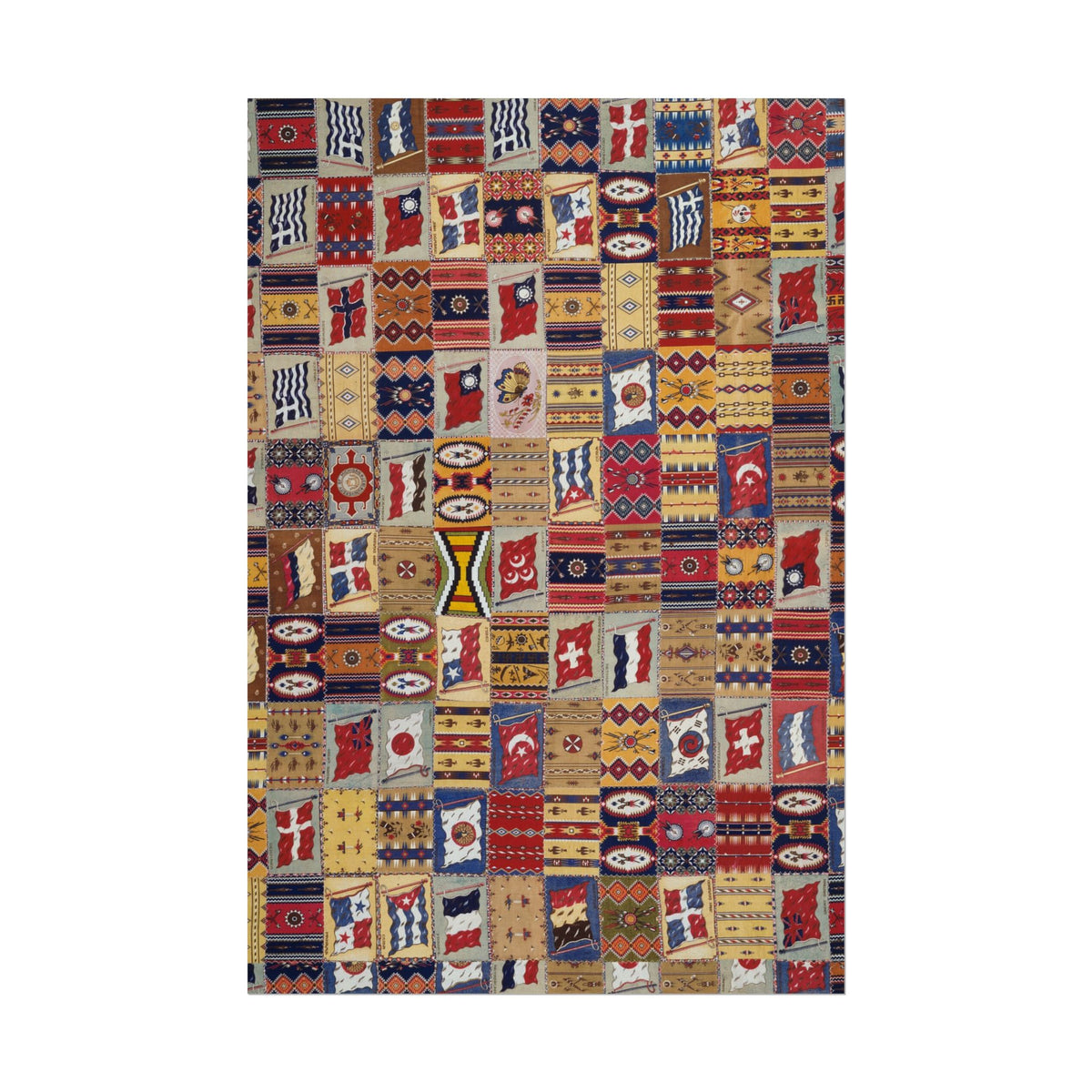 Bohemian Patchwork Tapestry Poster